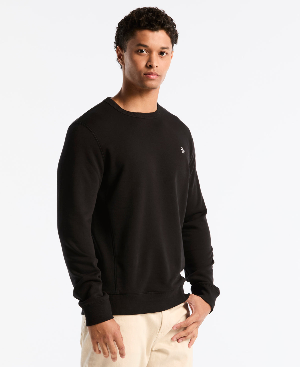 Original Penguin Embroidered Pete Fleece Crewneck