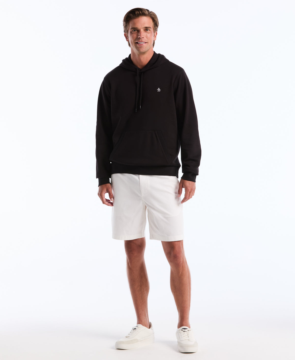 Original Penguin Embroidered Pete Fleece Hoodie