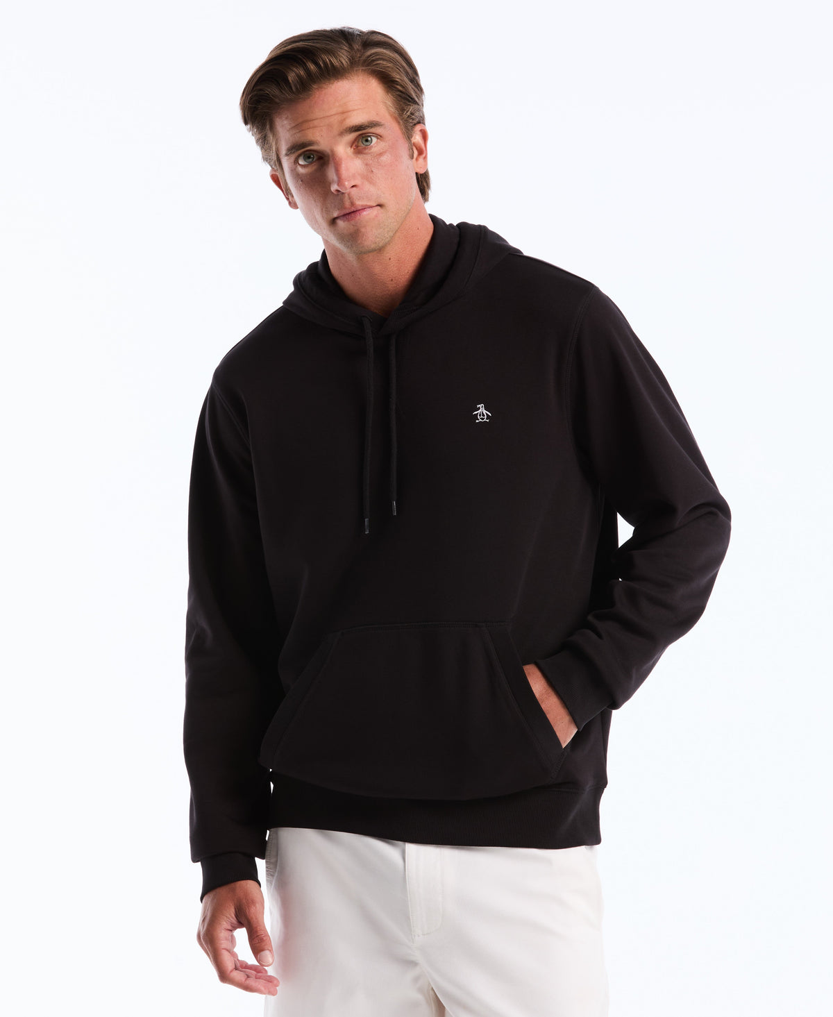 Original Penguin Embroidered Pete Fleece Hoodie