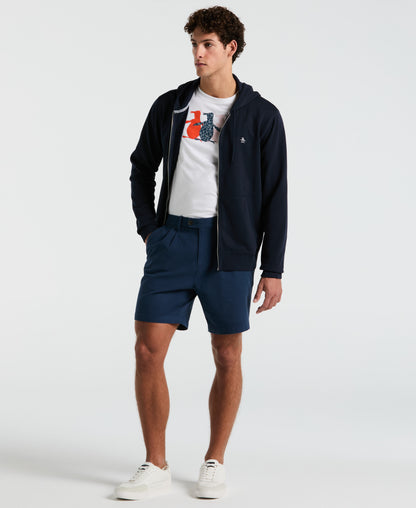 Original Penguin Embroidered Pete Full Zip Hoodie