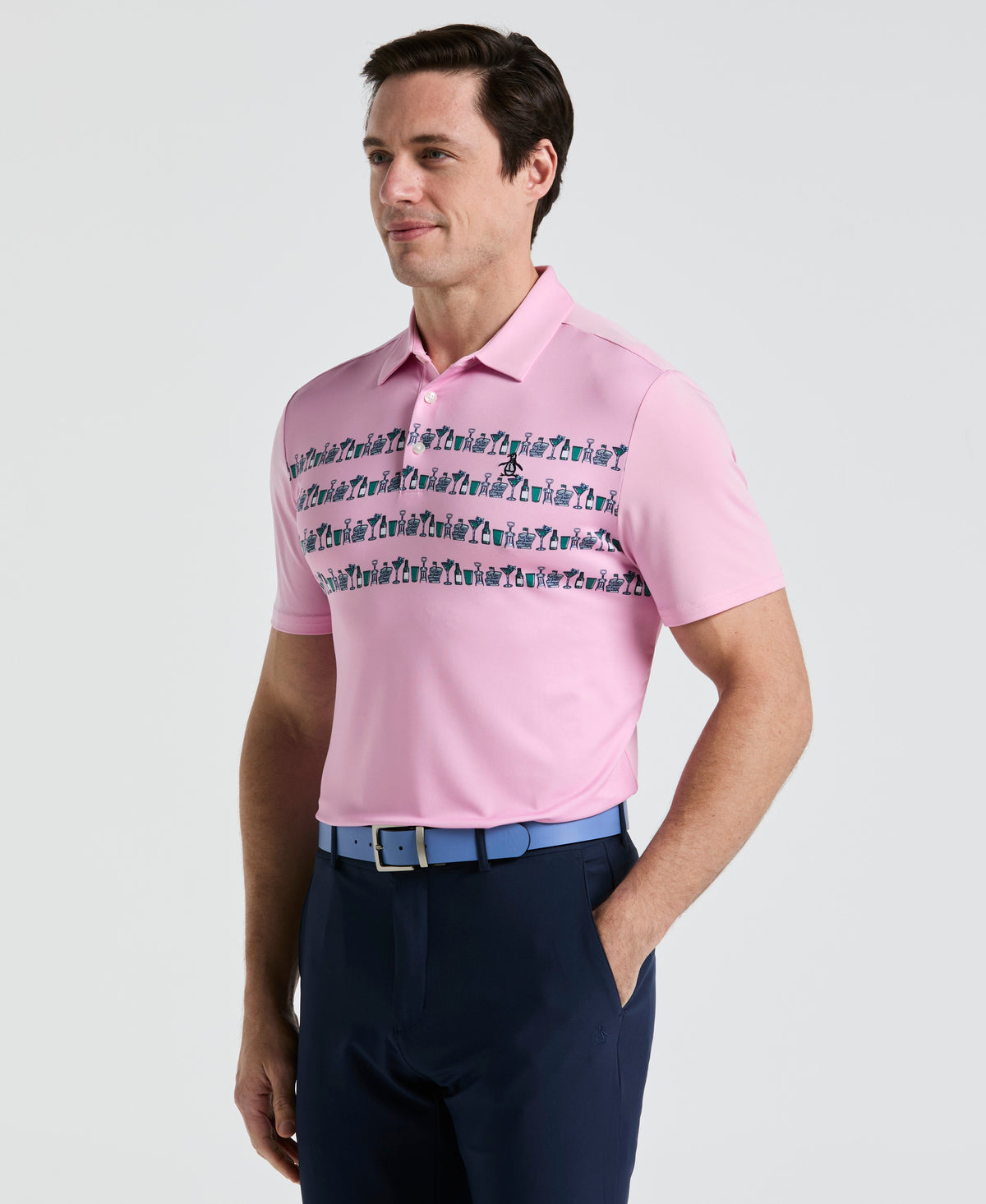 Original Penguin Engineered Cocktail Novelty Golf Polo