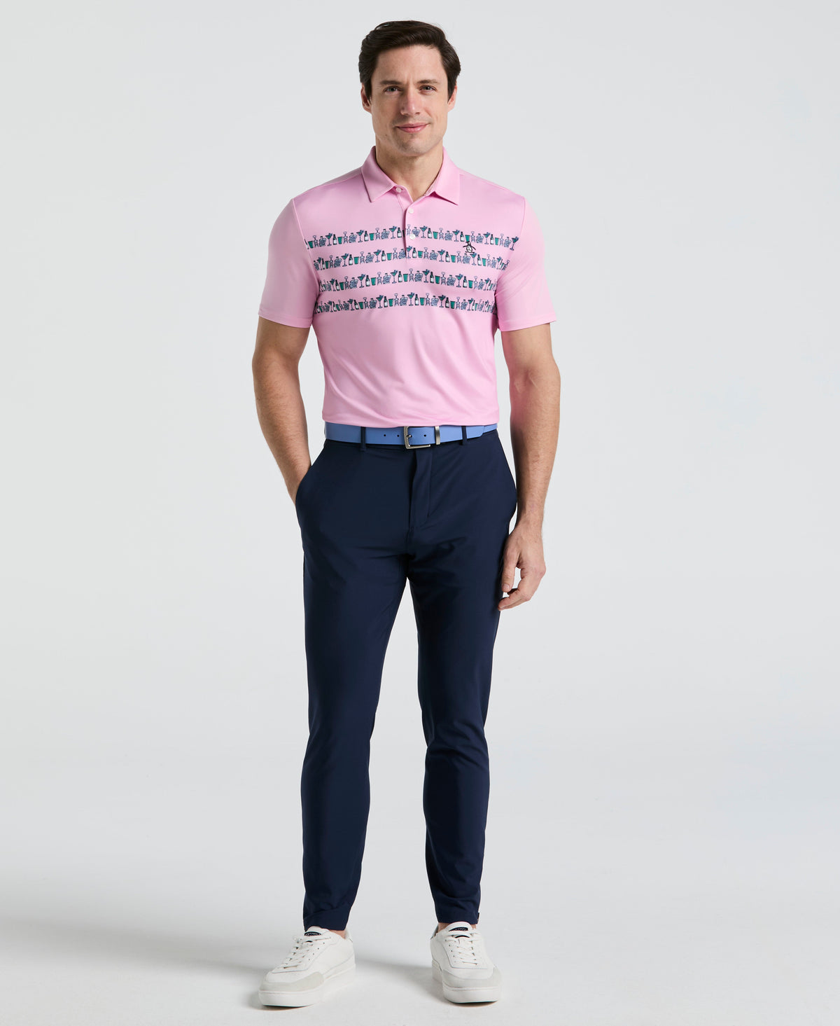 Original Penguin Engineered Cocktail Novelty Golf Polo