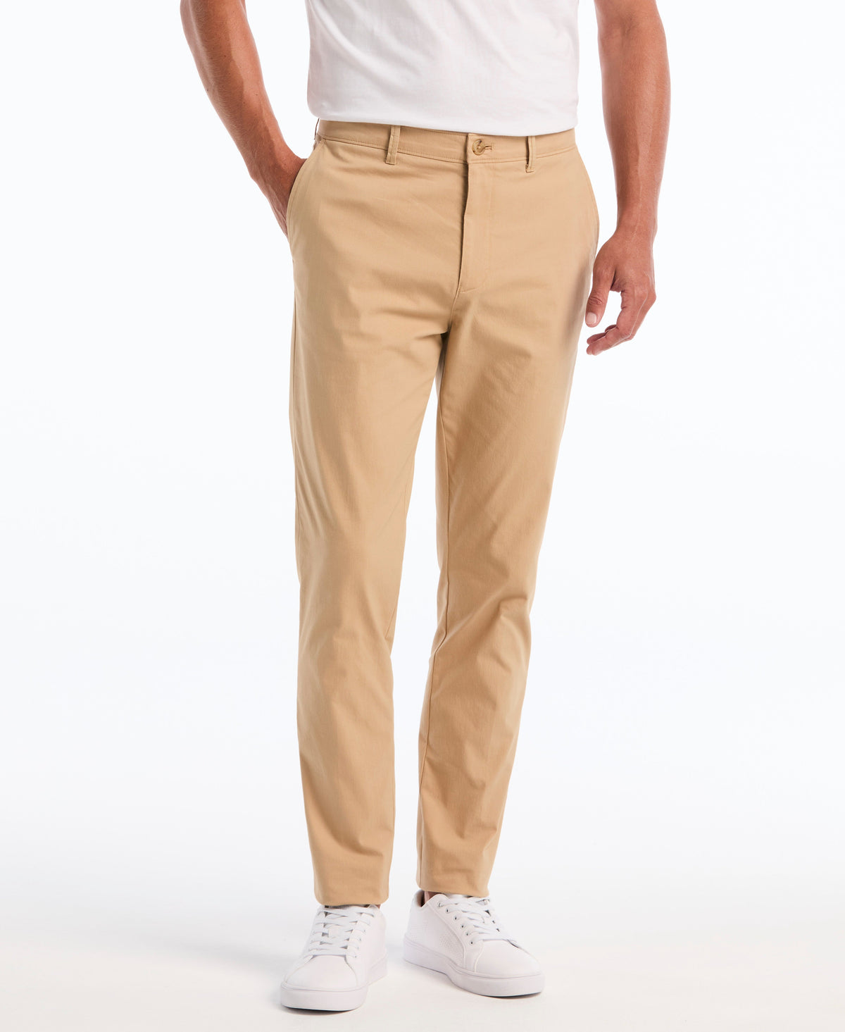 Original Penguin Flat Front Nylon Twill Chino
