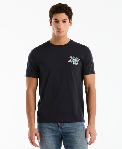 Original Penguin Floral Logo Cotton Graphic Tee