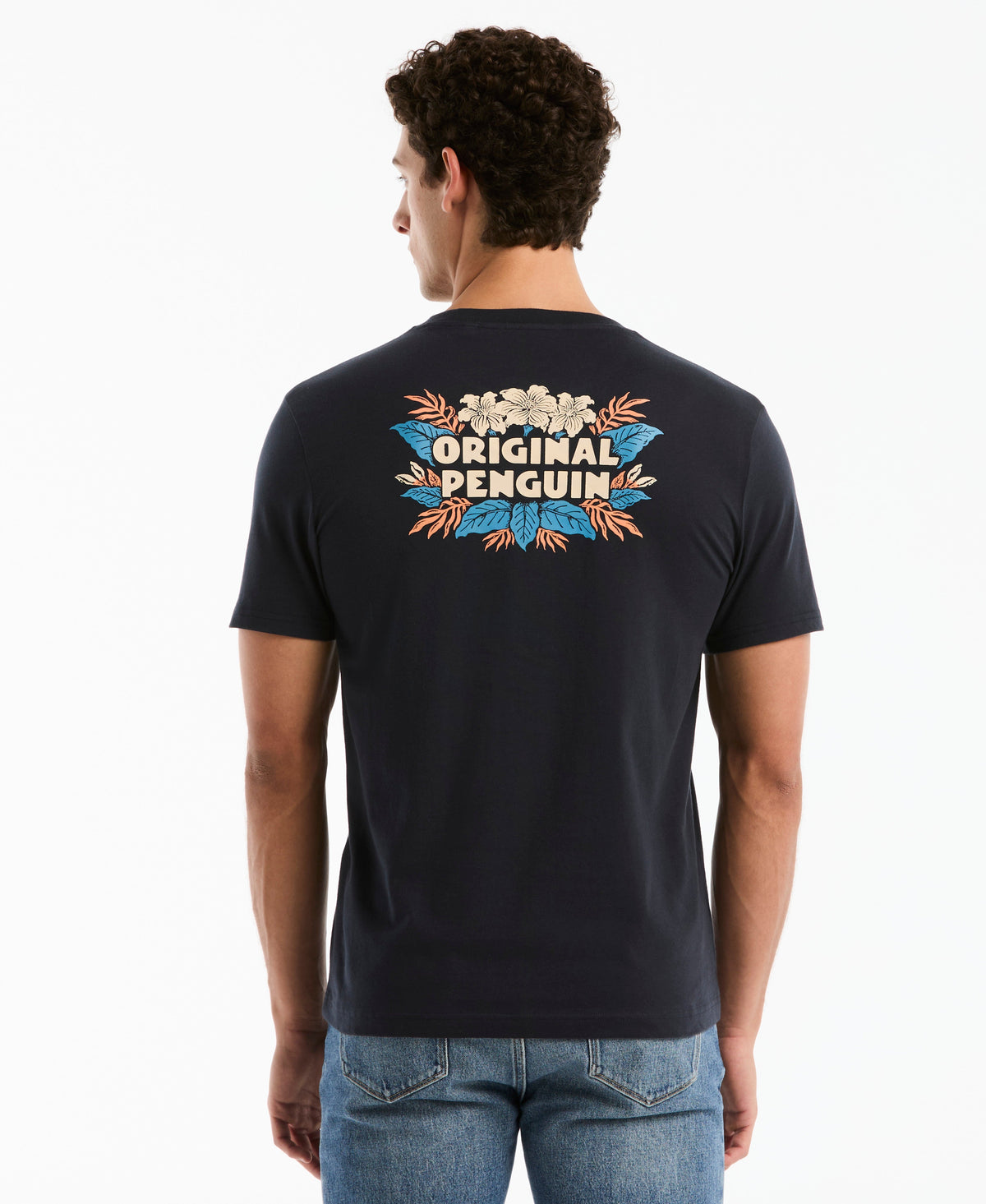 Original Penguin Floral Logo Cotton Graphic Tee