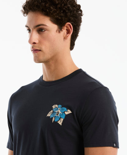 Original Penguin Floral Logo Cotton Graphic Tee