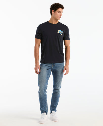 Original Penguin Floral Logo Cotton Graphic Tee