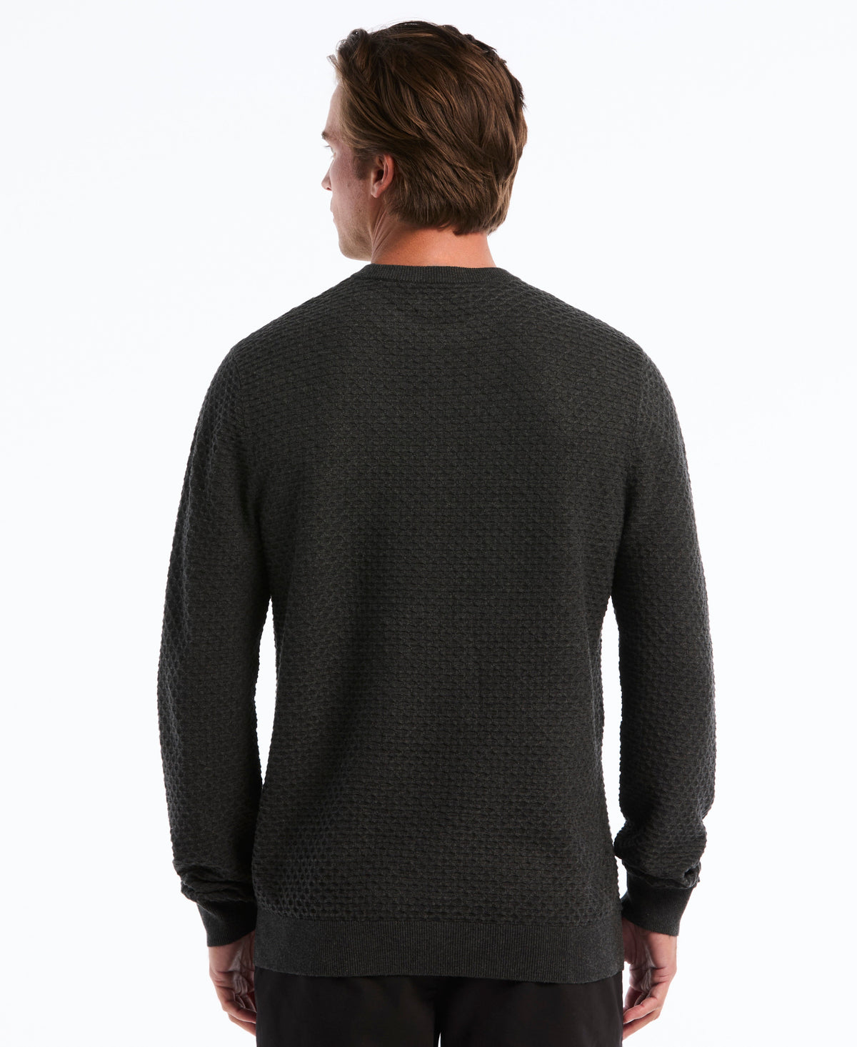 Original Penguin Geo Textured Crewneck Sweater