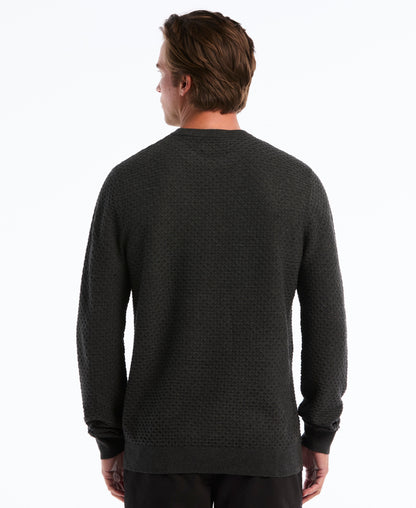 Original Penguin Geo Textured Crewneck Sweater