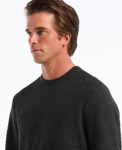 Original Penguin Geo Textured Crewneck Sweater