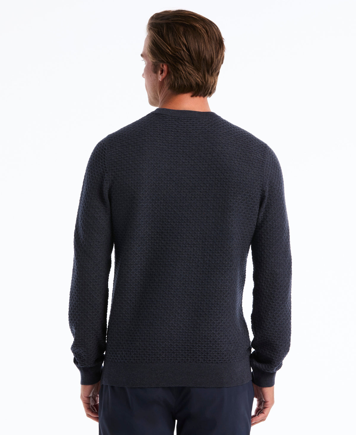 Original Penguin Geo Textured Crewneck Sweater
