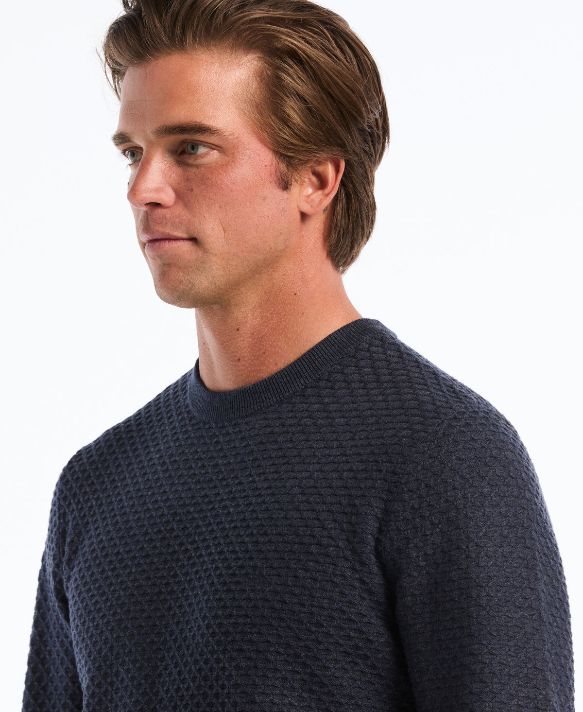 Original Penguin Geo Textured Crewneck Sweater