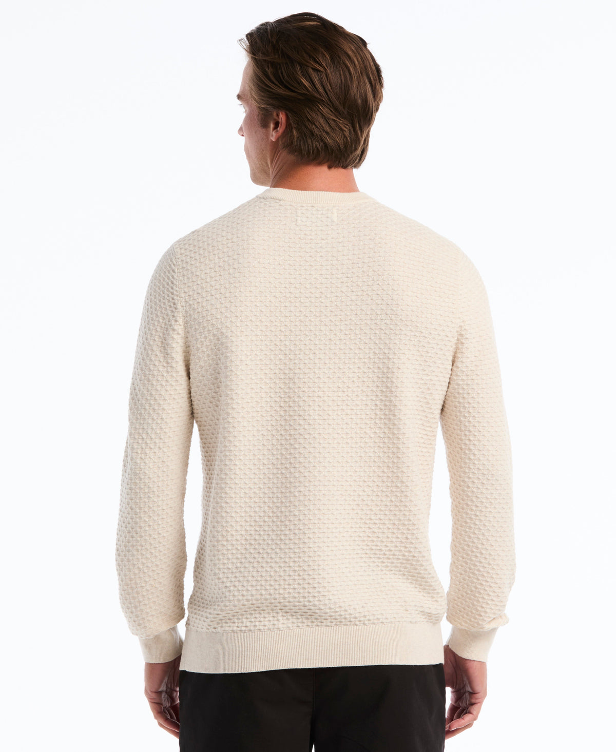 Original Penguin Geo Textured Crewneck Sweater