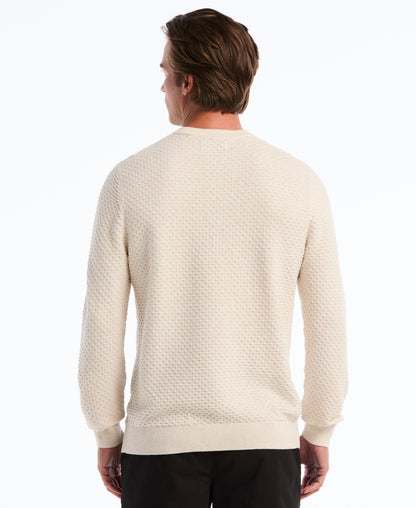 Original Penguin Geo Textured Crewneck Sweater