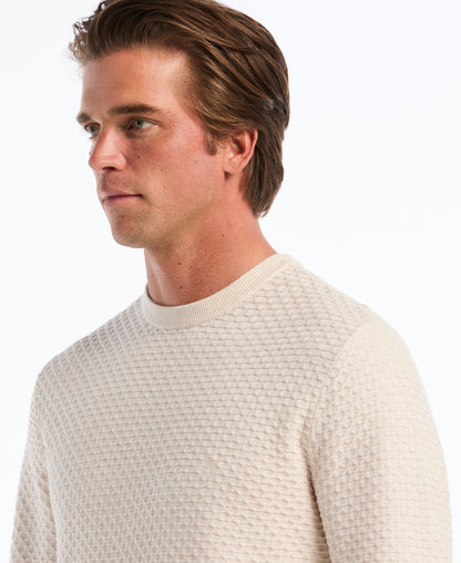 Original Penguin Geo Textured Crewneck Sweater