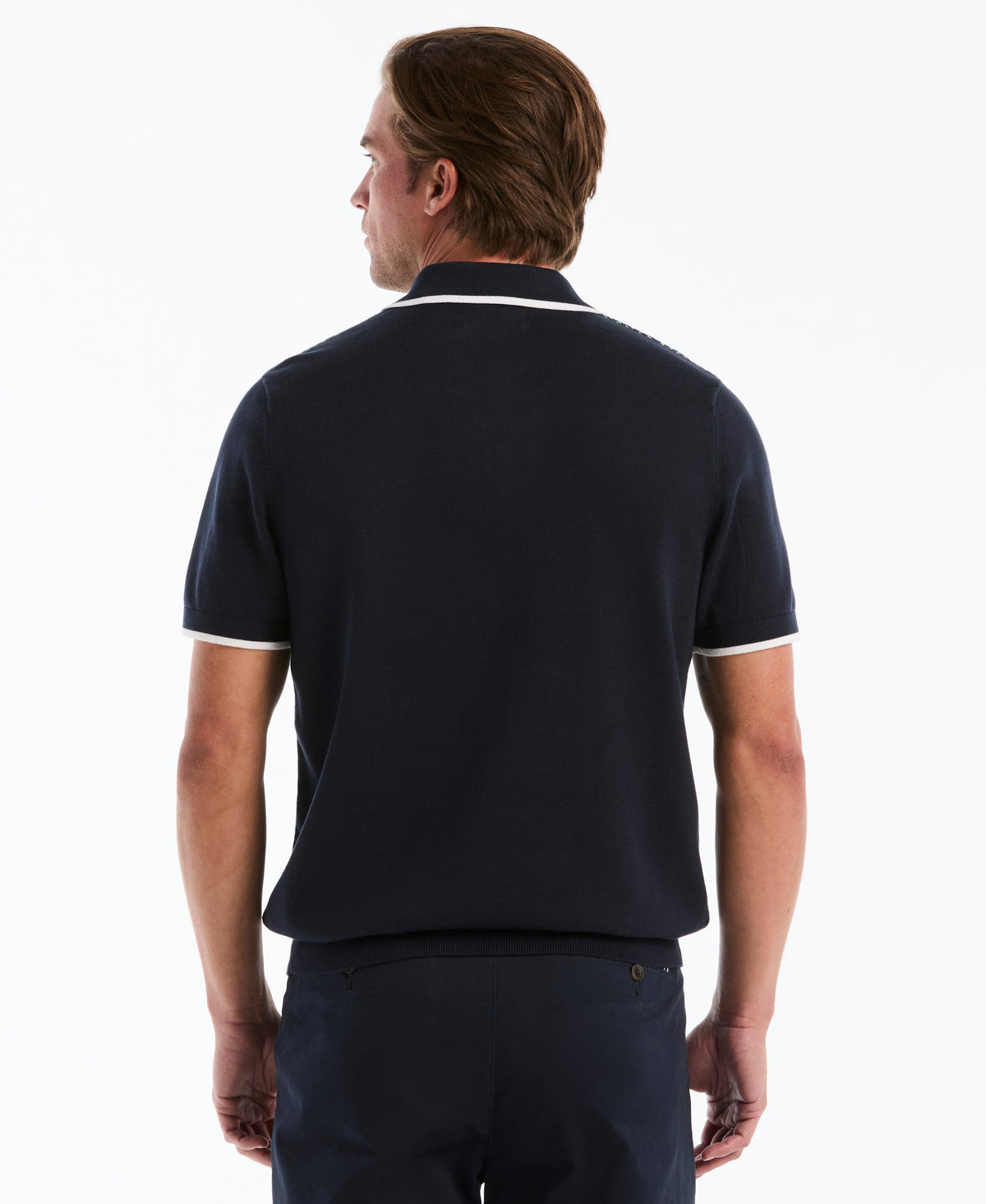 Original Penguin Geometric Jacquard Sweater Polo