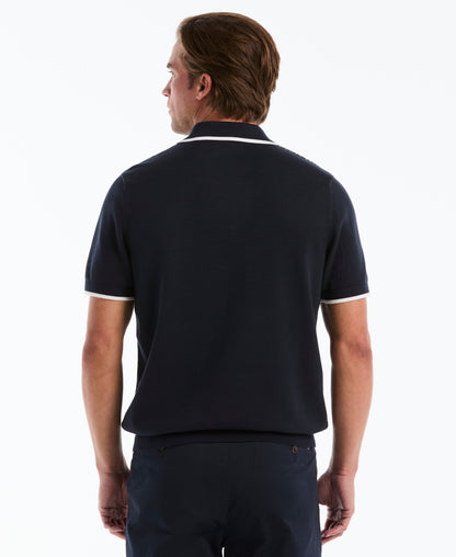 Original Penguin Geometric Jacquard Sweater Polo