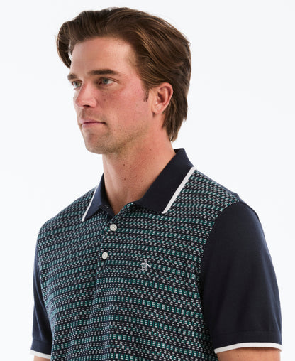 Original Penguin Geometric Jacquard Sweater Polo