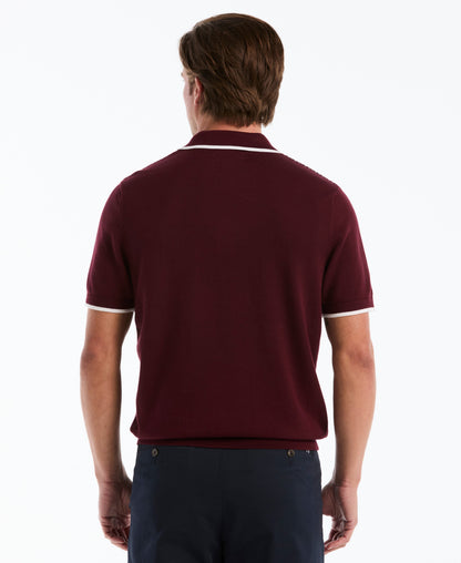 Original Penguin Geometric Jacquard Sweater Polo
