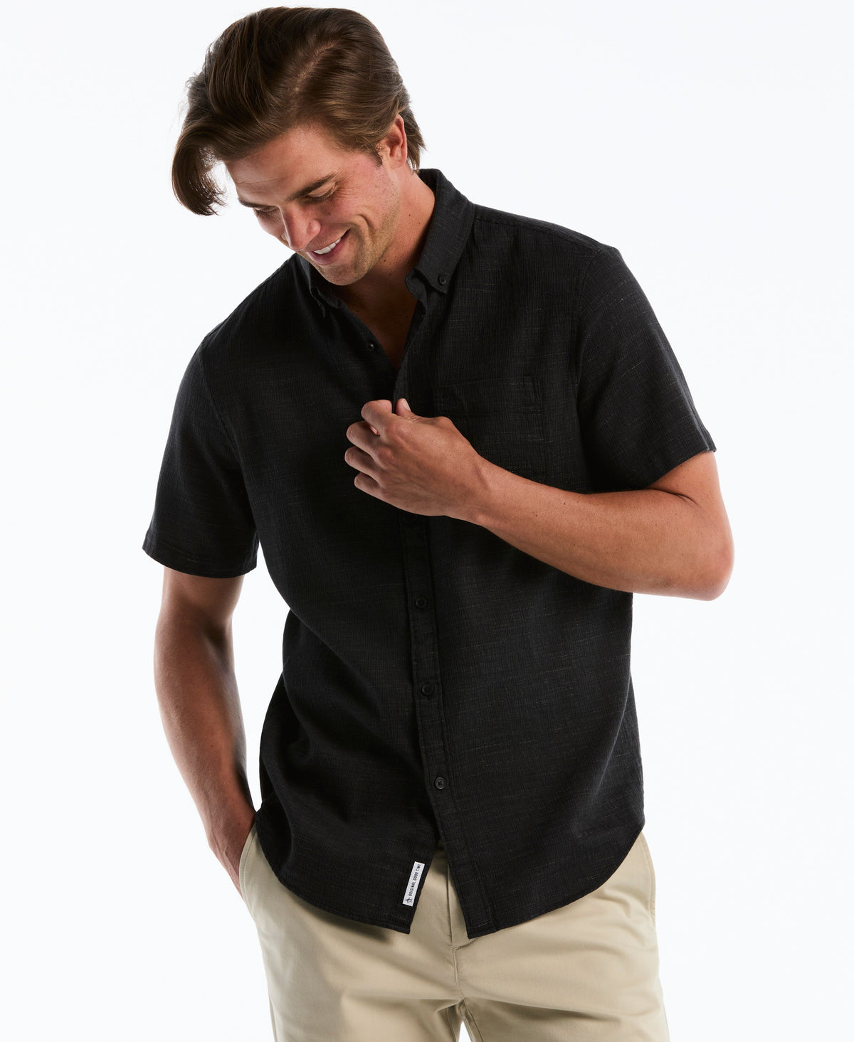 Original Penguin Heathered Dobby Button-Down Shirt