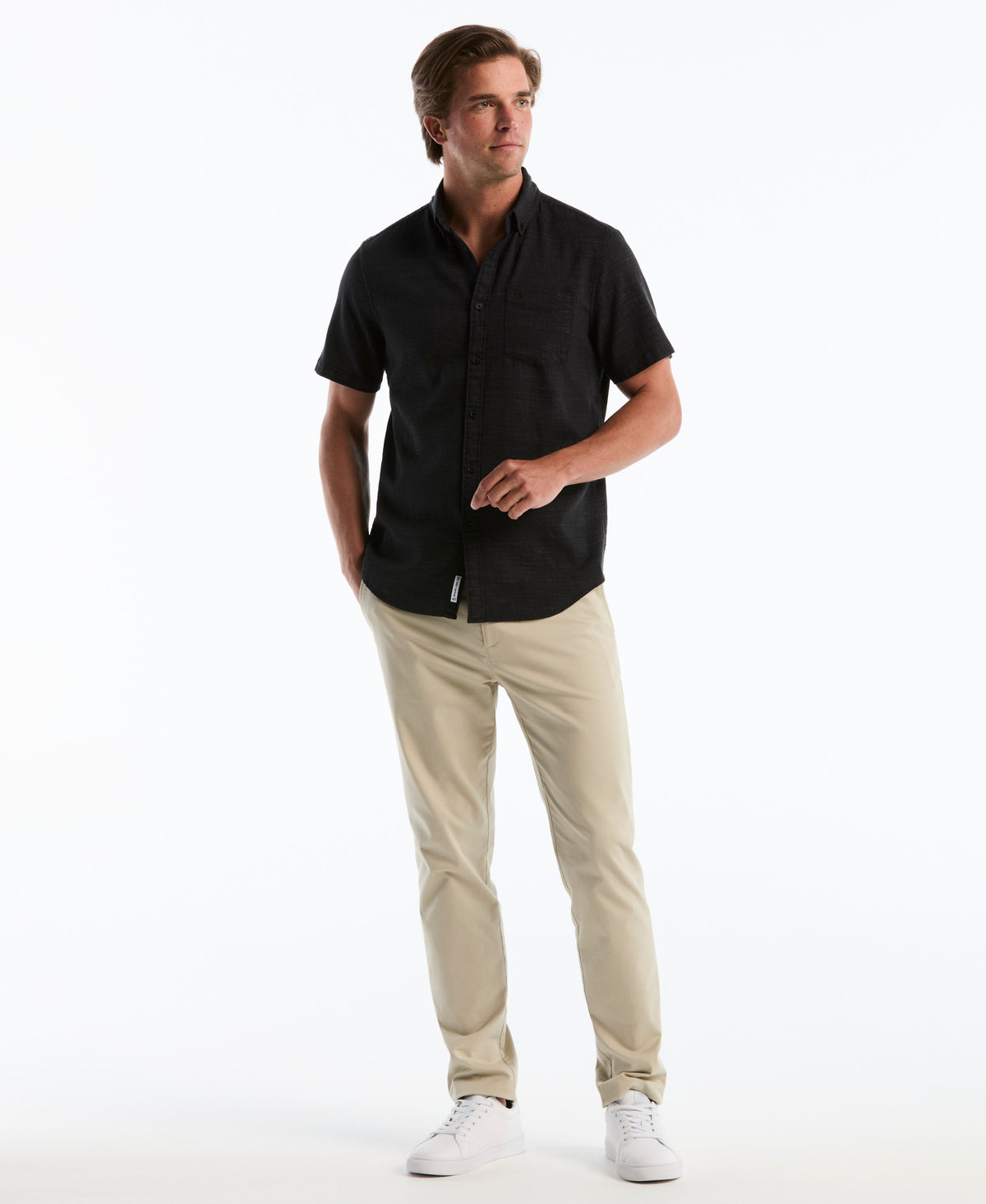 Original Penguin Heathered Dobby Button-Down Shirt