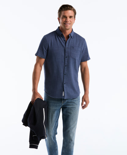 Original Penguin Heathered Dobby Button-Down Shirt