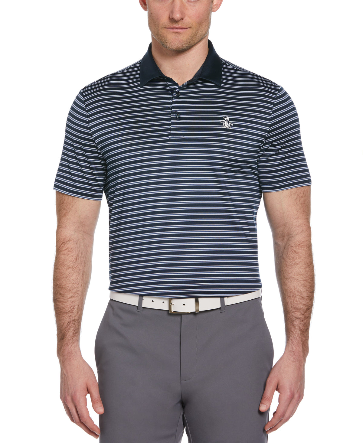 Original Penguin Heritage Stripe Contrast Collar Golf Polo