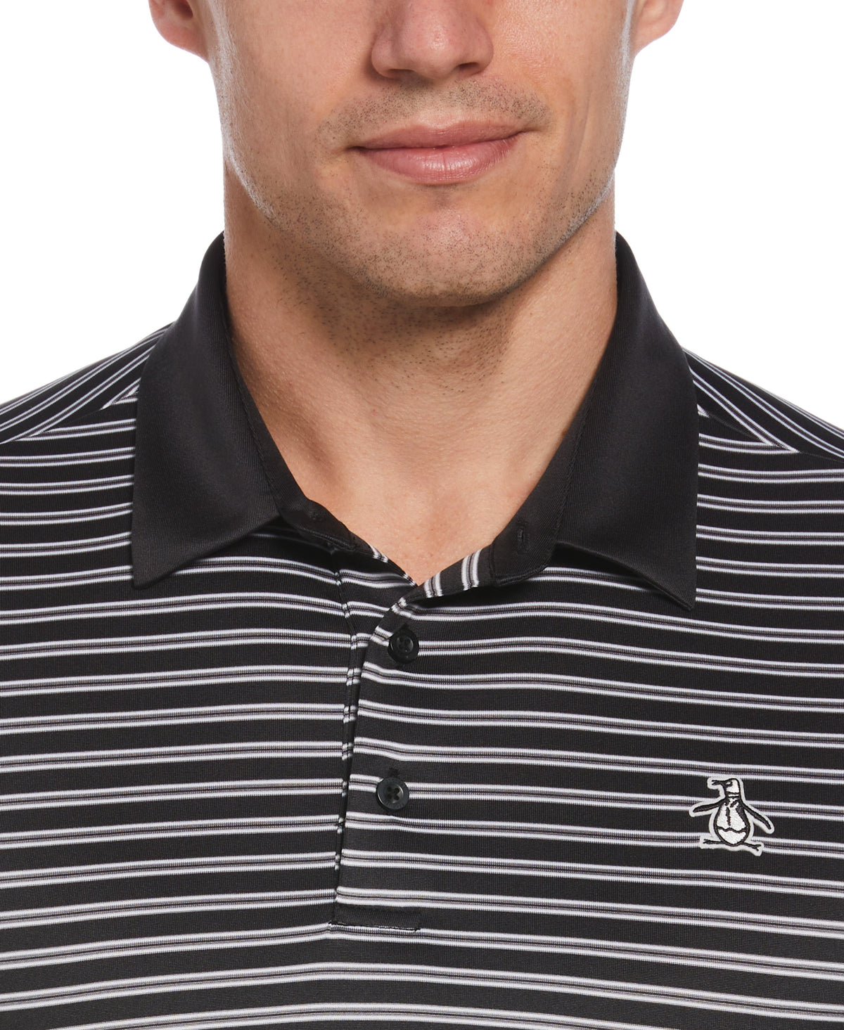 Original Penguin Heritage Stripe Contrast Collar Golf Polo