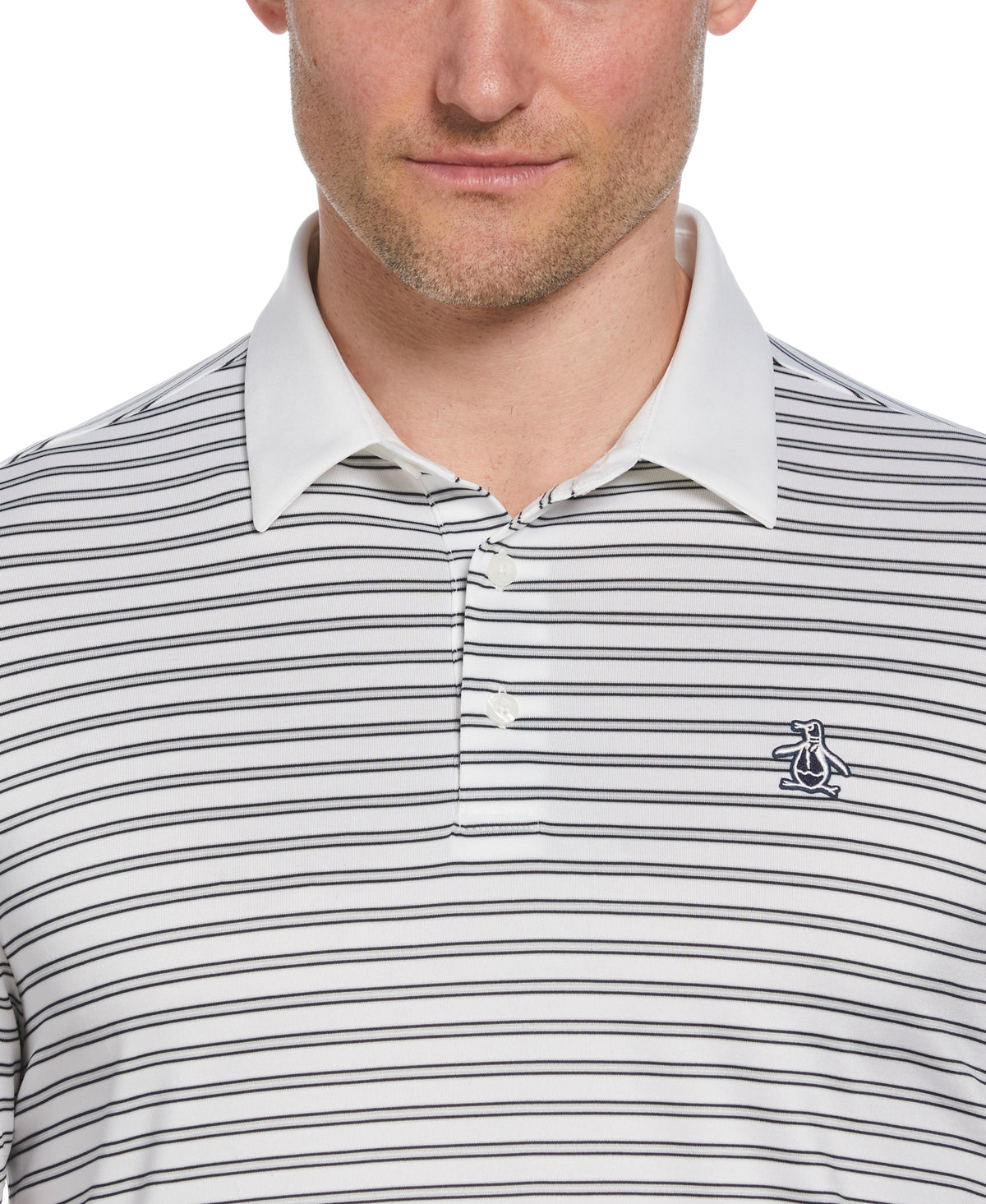 Original Penguin Heritage Stripe Contrast Collar Golf Polo