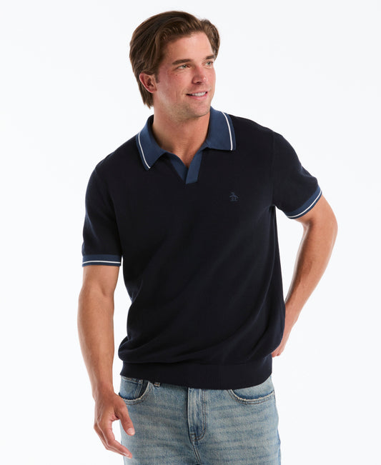Original Penguin Honeycomb Johnny Collar Sweater Polo