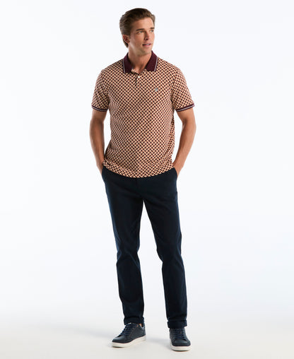 Original Penguin Interlock 70's Geo Polo