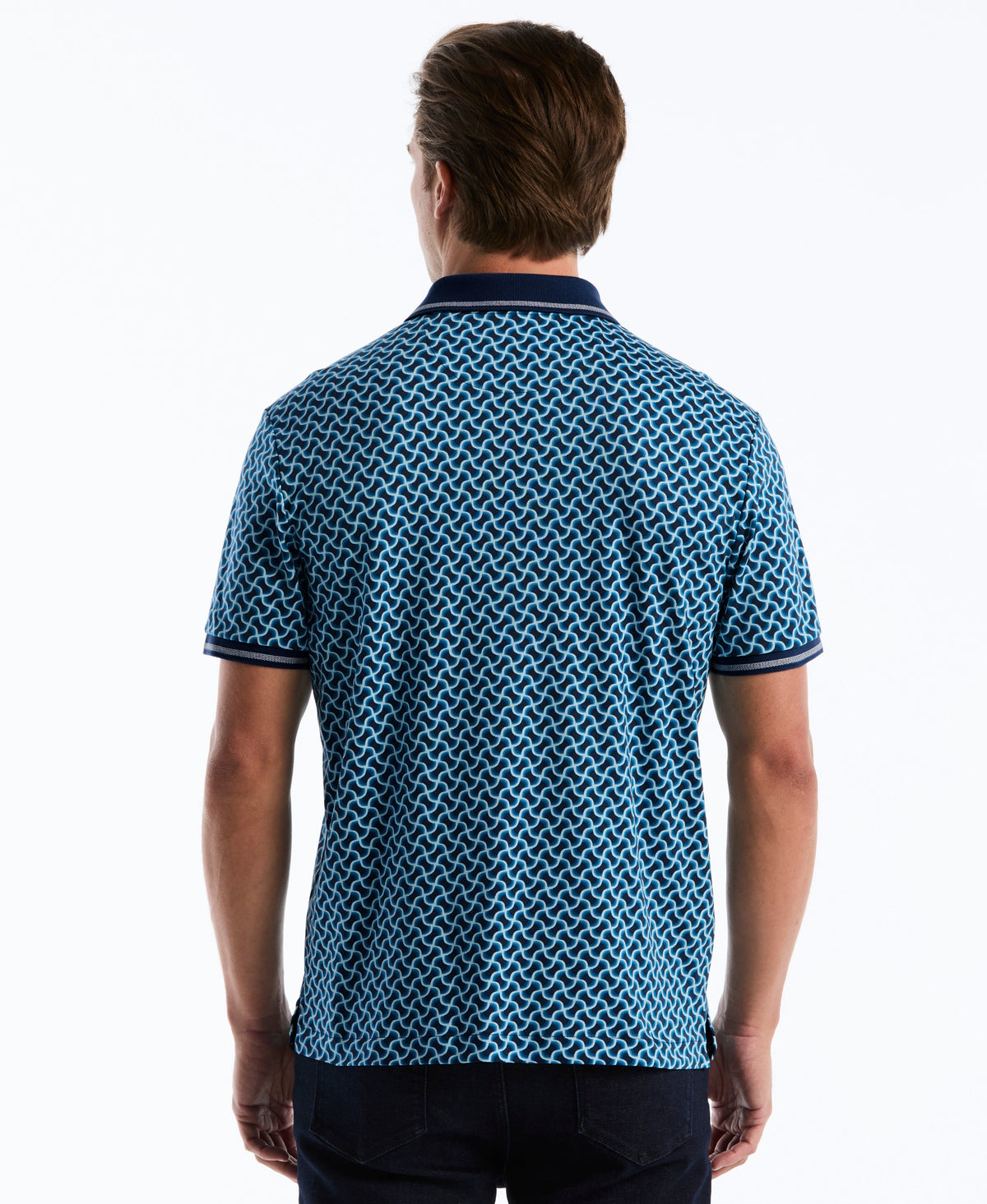 Original Penguin Interlock 70's Geo Polo