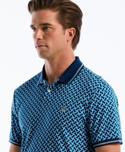 Original Penguin Interlock 70's Geo Polo