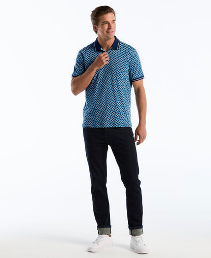 Original Penguin Interlock 70's Geo Polo