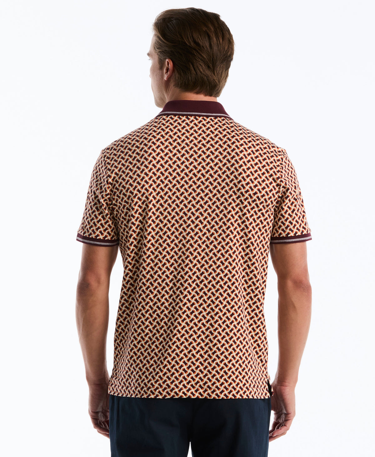 Original Penguin Interlock 70's Geo Polo