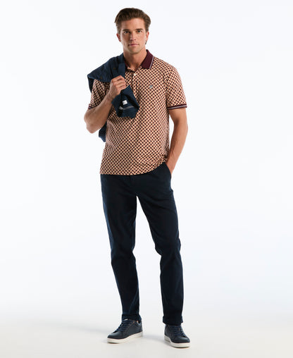 Original Penguin Interlock 70's Geo Polo