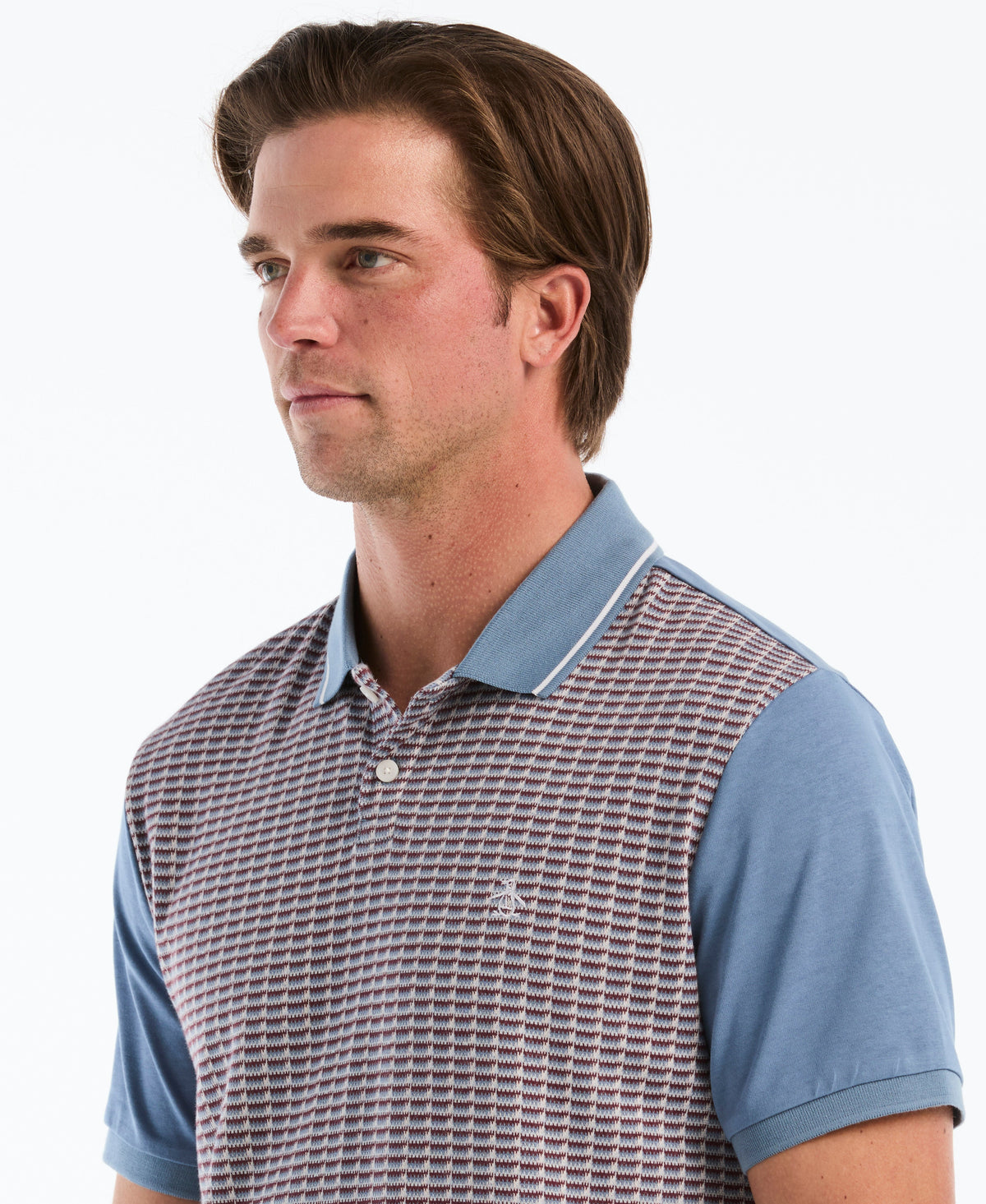 Original Penguin Jacquard Geo Tipped Polo