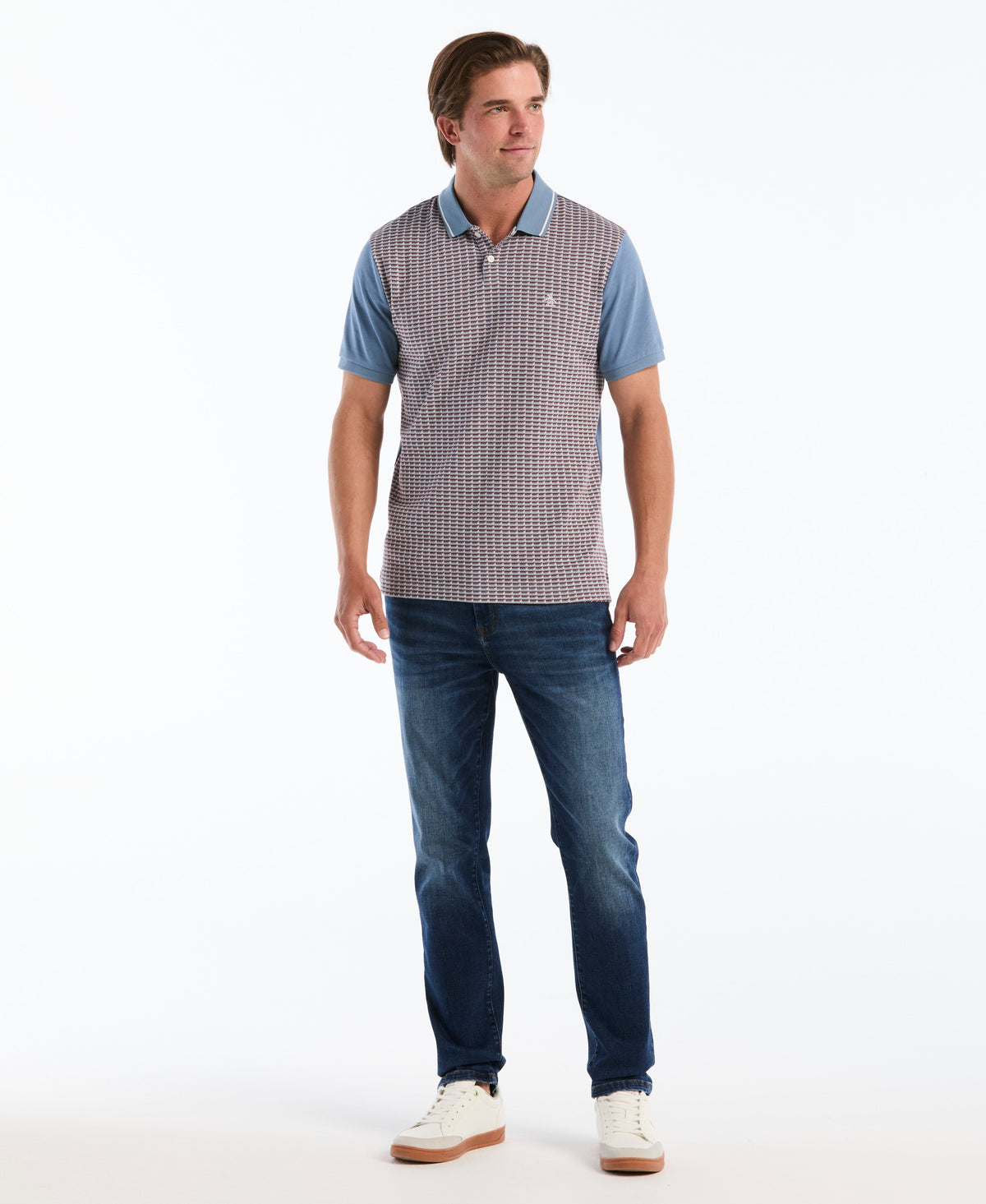 Original Penguin Jacquard Geo Tipped Polo