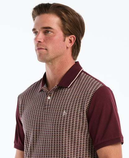 Original Penguin Jacquard Geo Tipped Polo