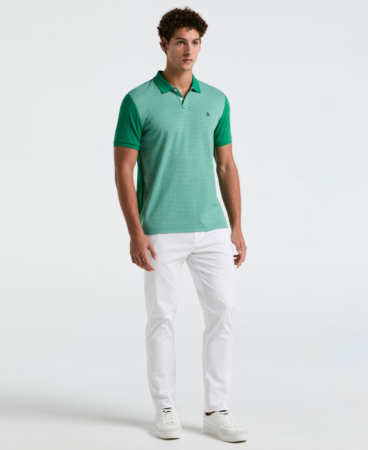 Original Penguin Jacquard Mini Geo Jersey Polo