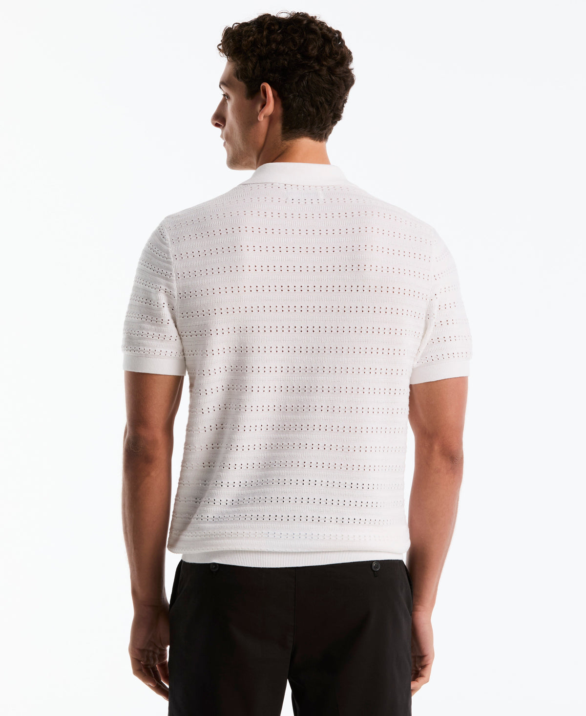 Original Penguin Jacquard Pointelle Sweater Polo