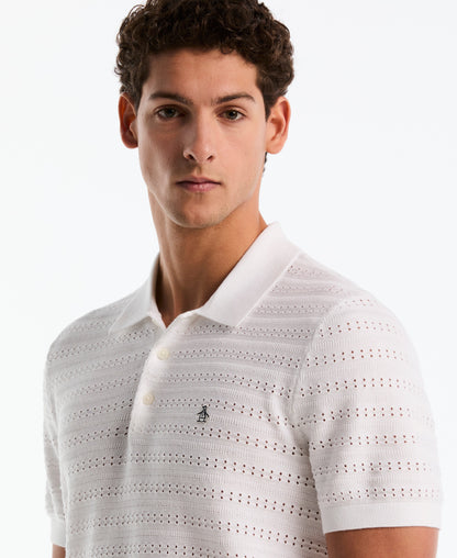 Original Penguin Jacquard Pointelle Sweater Polo