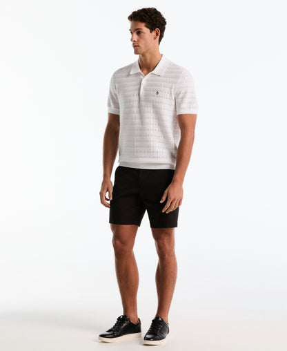 Original Penguin Jacquard Pointelle Sweater Polo