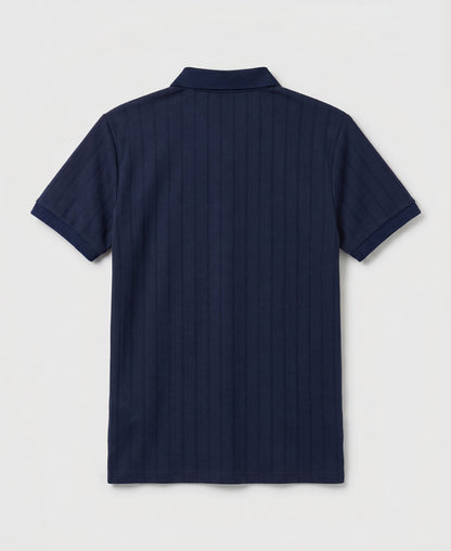 Original Penguin Jacquard Textured Button-Up Polo