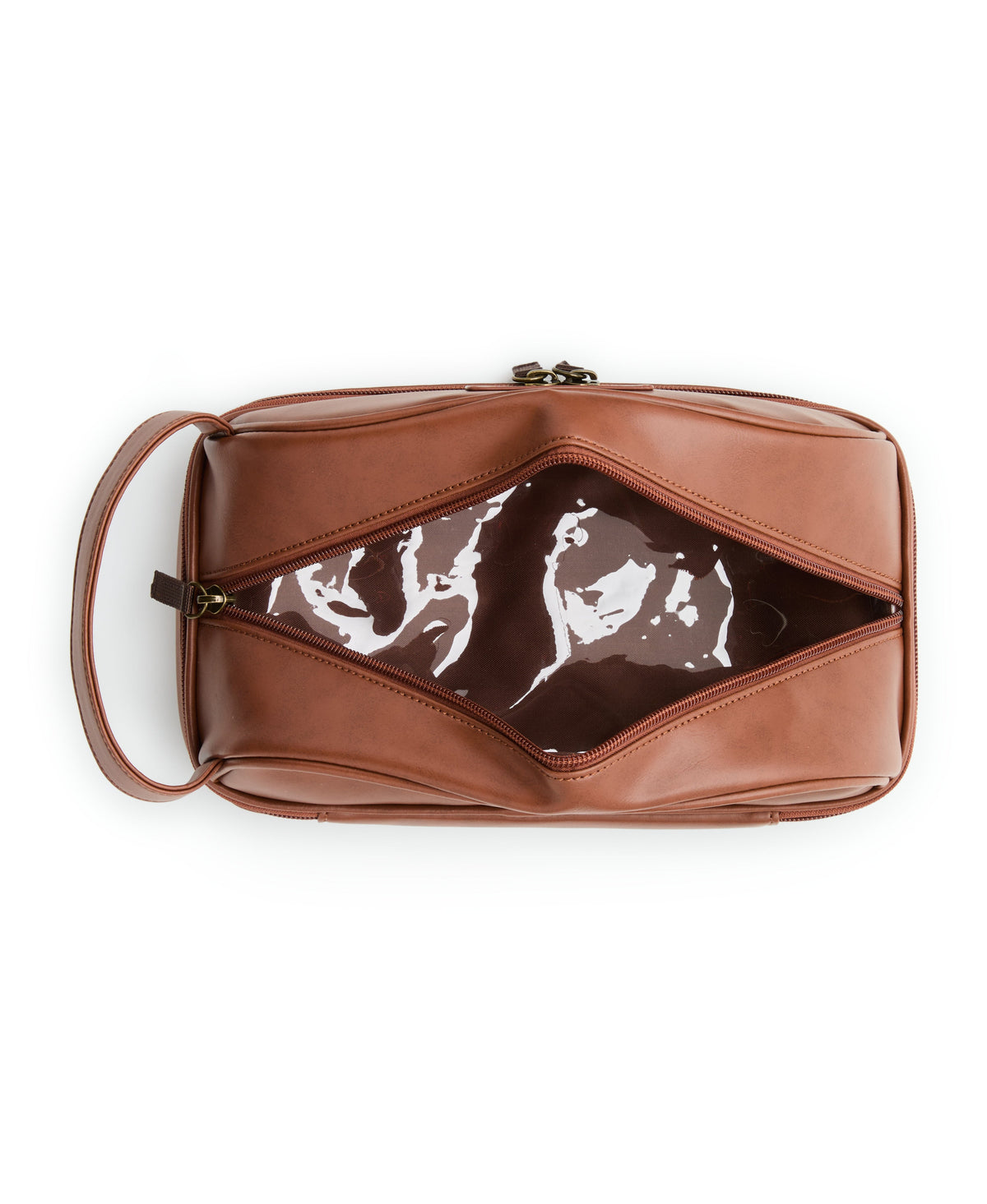 Original Penguin Leather Travel Toiletries Bag