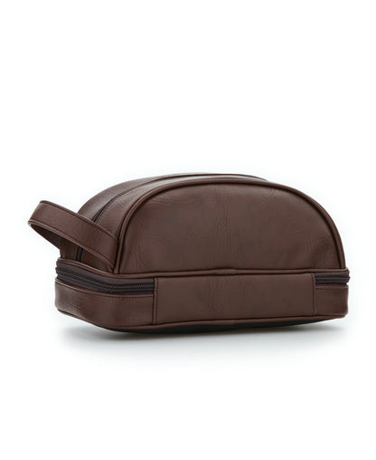 Original Penguin Leather Travel Toiletries Bag