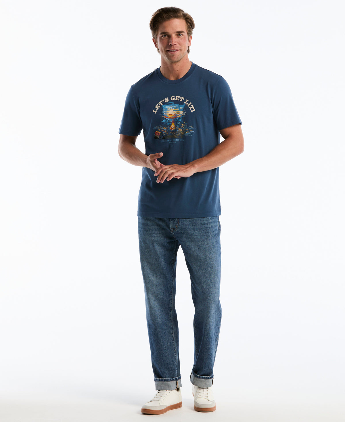 Original Penguin "Let's Get Lit" Graphic Tee