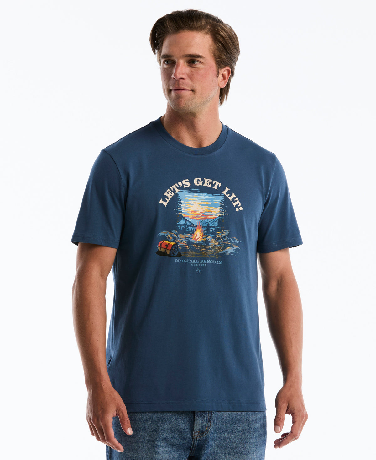 Original Penguin "Let's Get Lit" Graphic Tee