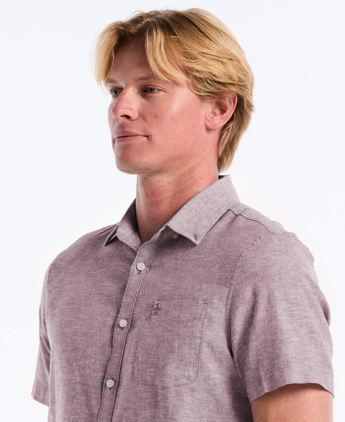 Original Penguin Linen Blend Pocket Shirt