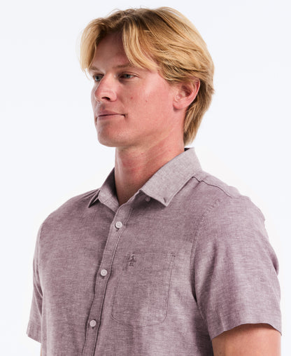 Original Penguin Linen Blend Pocket Shirt